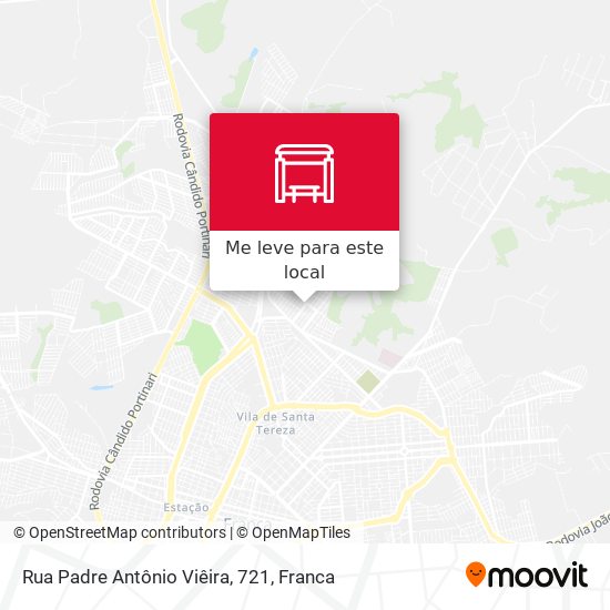 Rua Padre Antônio Viêira, 721 mapa