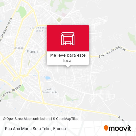 Rua Ana Maria Sola Telini mapa