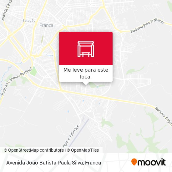 Avenida João Batista Paula Silva mapa