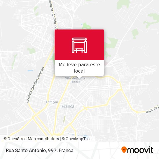 Rua Santo Antônio, 997 mapa