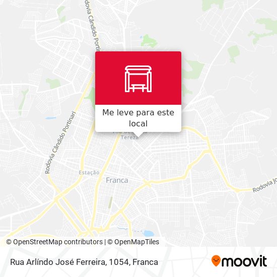 Rua Arlíndo José Ferreira, 1054 mapa