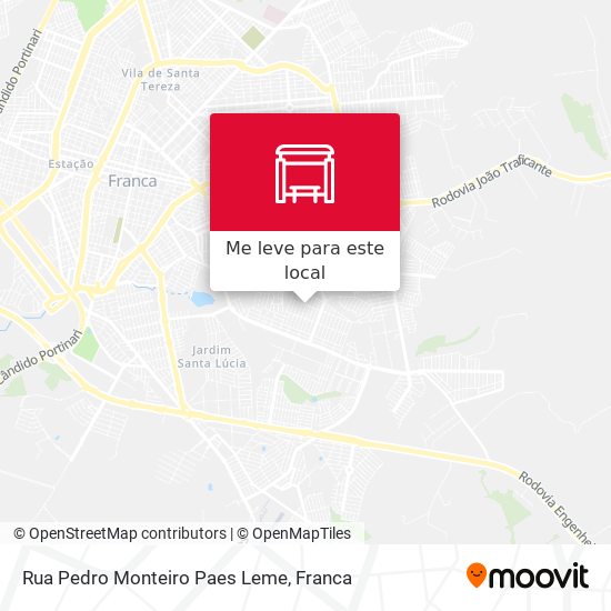 Rua Pedro Monteiro Paes Leme mapa