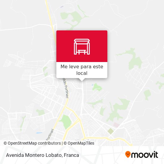 Avenida Montero Lobato mapa