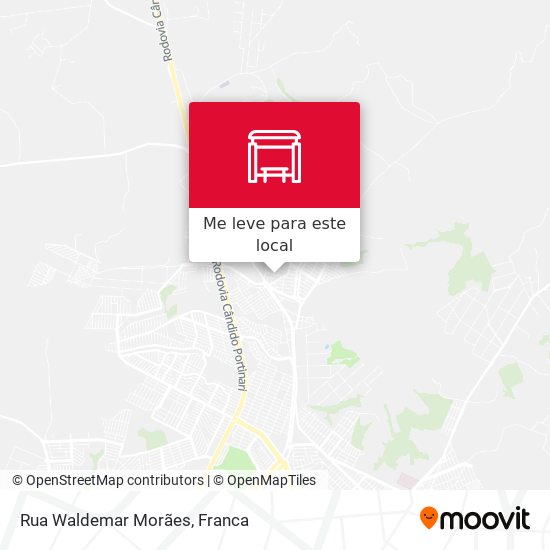 Rua Waldemar Morães mapa