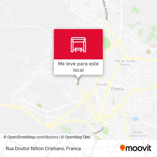 Rua Doutor Nilton Cristiano mapa