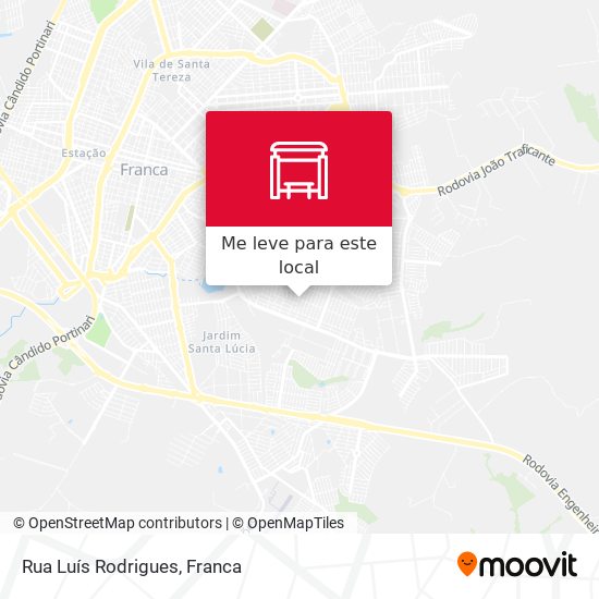 Rua Luís Rodrigues mapa