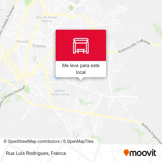Rua Luís Rodrigues mapa