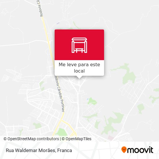 Rua Waldemar Morães mapa