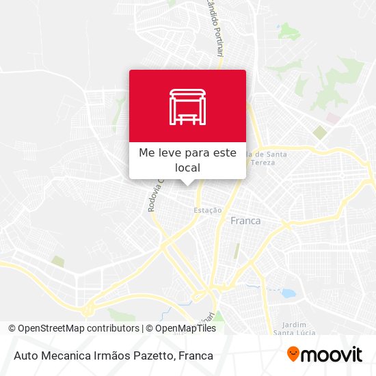 Auto Mecanica Irmãos Pazetto mapa