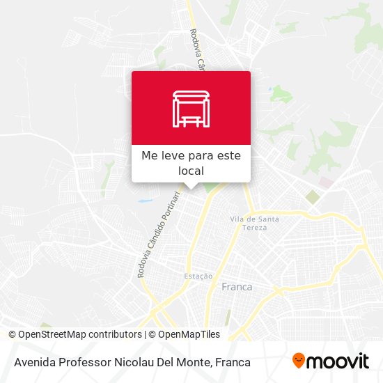 Avenida Professor Nicolau Del Monte mapa