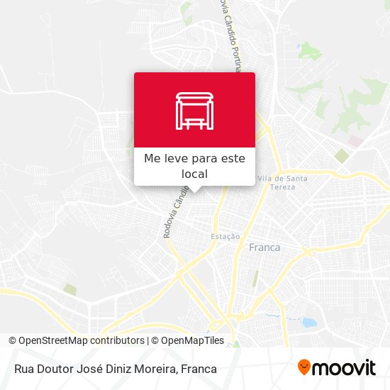 Rua Doutor José Diniz Moreira mapa