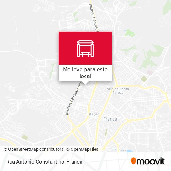 Rua Antônio Constantino mapa