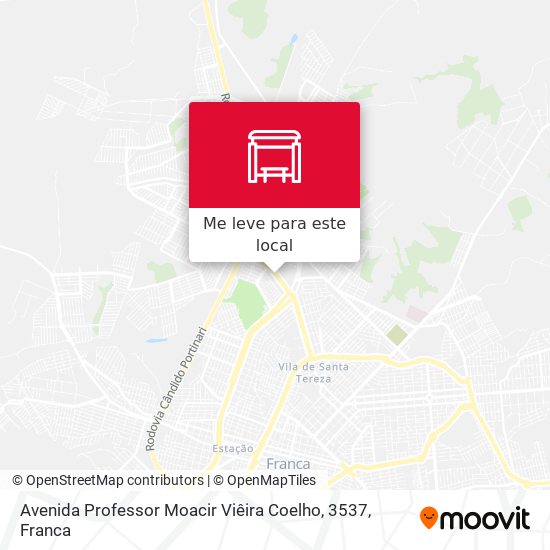 Avenida Professor Moacir Viêira Coelho, 3537 mapa