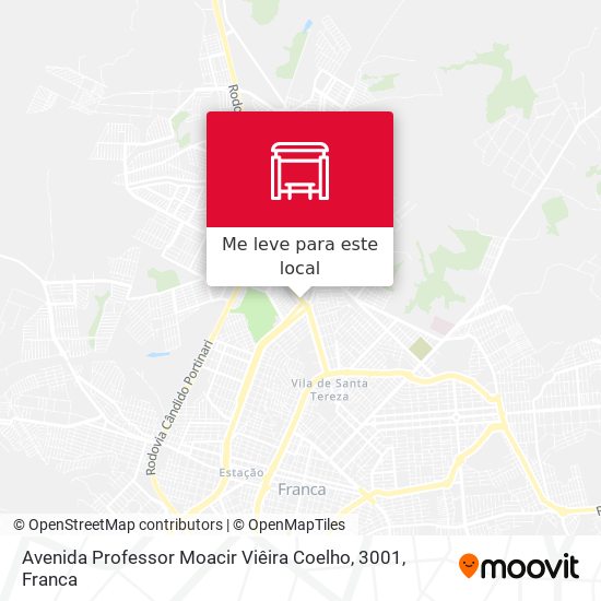 Avenida Professor Moacir Viêira Coelho, 3001 mapa