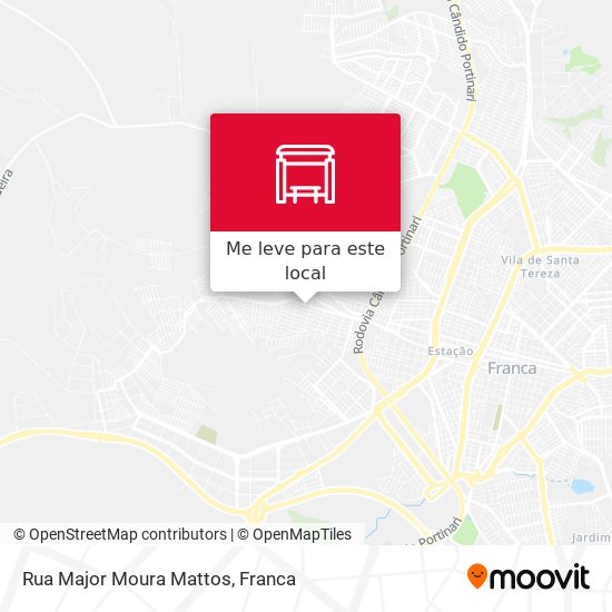 Rua Major Moura Mattos mapa