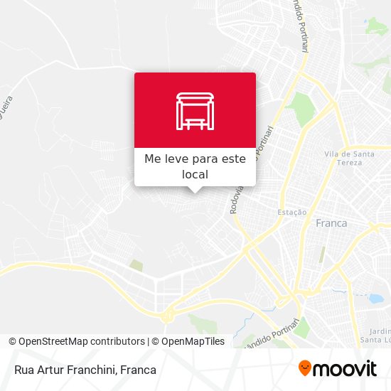 Rua Artur Franchini mapa