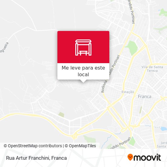 Rua Artur Franchini mapa