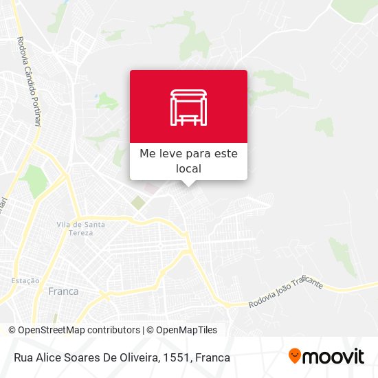 Rua Alice Soares De Oliveira, 1551 mapa