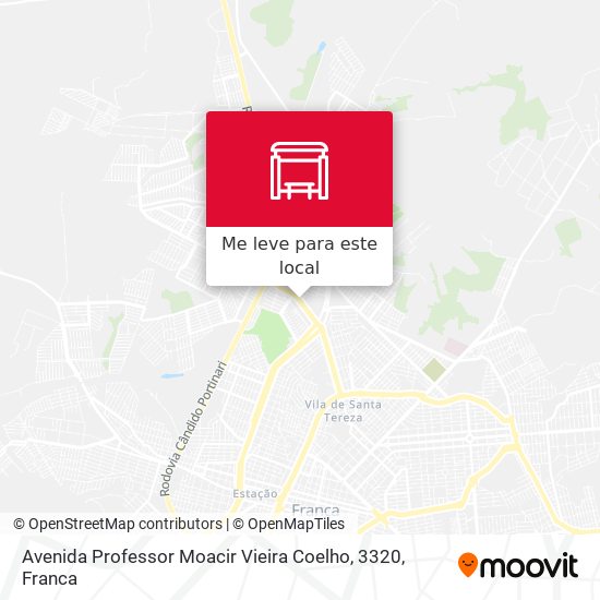 Avenida Professor Moacir Vieira Coelho, 3320 mapa