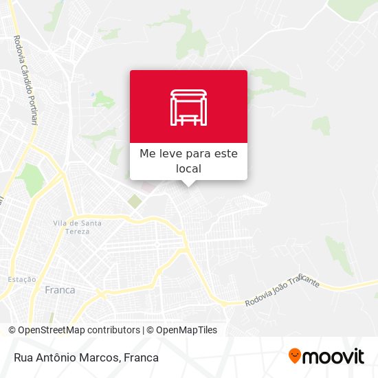 Rua Antônio Marcos mapa