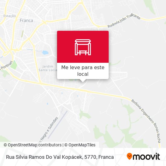 Rua Silvia Ramos Do Val Kopácek, 5770 mapa