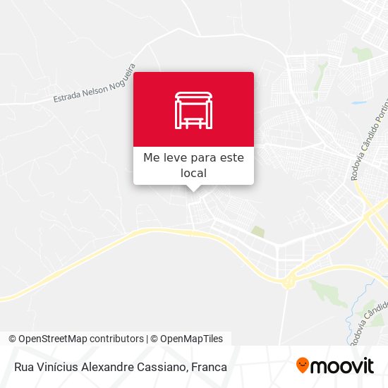 Rua Vinícius Alexandre Cassiano mapa