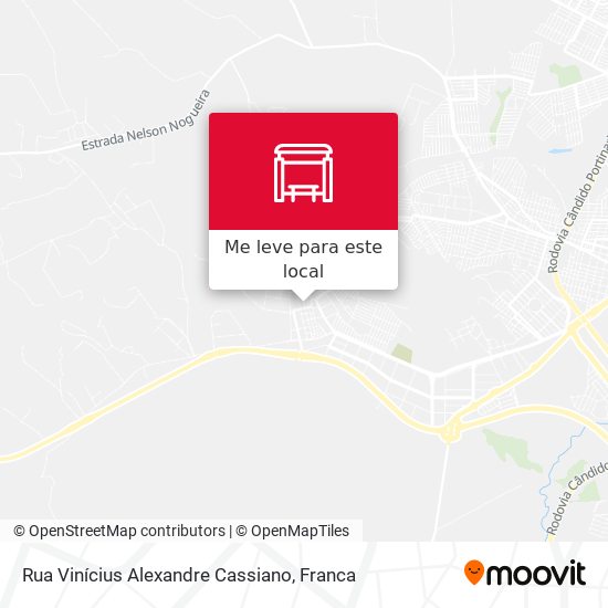 Rua Vinícius Alexandre Cassiano mapa