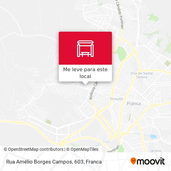 Rua Amélio Borges Campos, 603 mapa