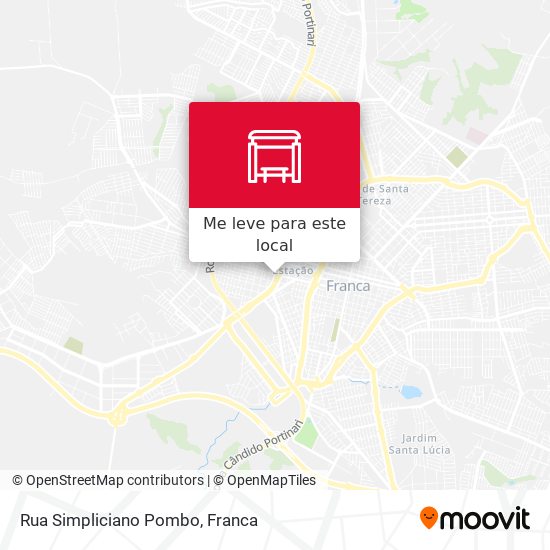 Rua Simpliciano Pombo mapa