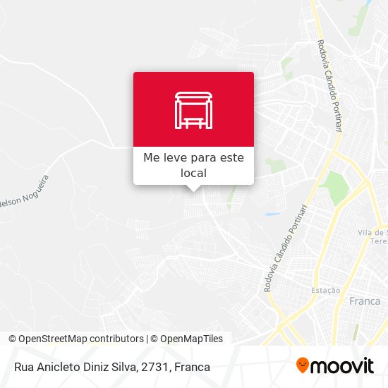 Rua Anicleto Diniz Silva, 2731 mapa