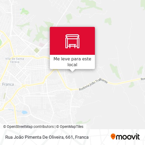 Rua João Pimenta De Oliveira, 661 mapa