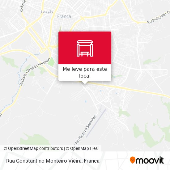 Rua Constantino Monteiro Viêira mapa