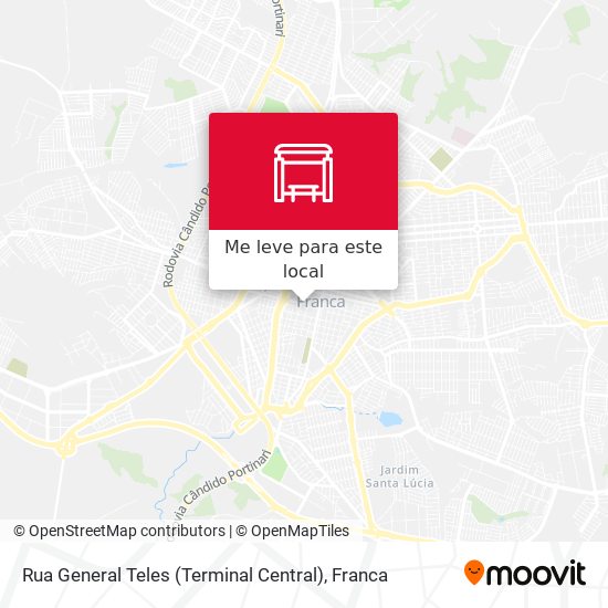 Rua General Teles (Terminal Central) mapa