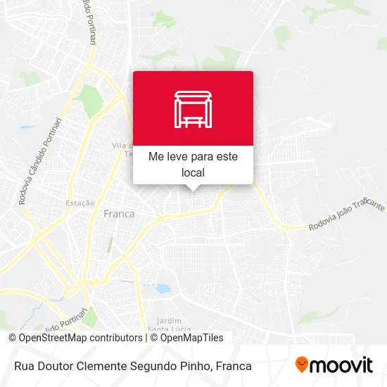 Rua Doutor Clemente Segundo Pinho mapa