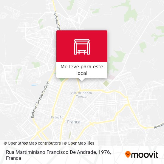 Rua Martiminiano Francisco De Andrade, 1976 mapa