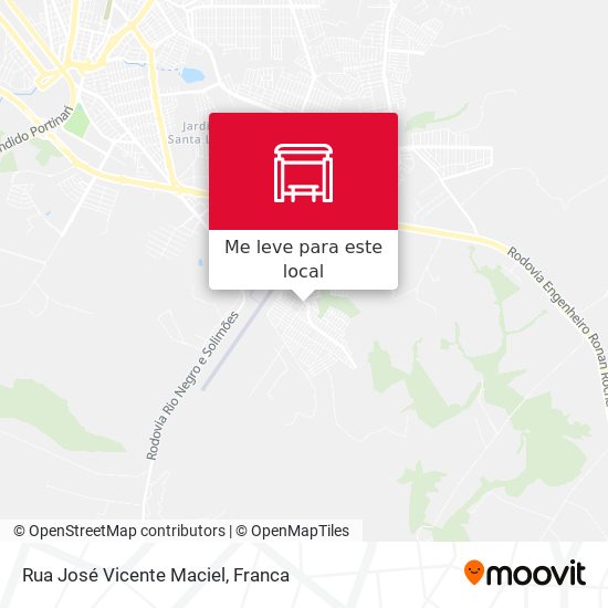 Rua José Vicente Maciel mapa