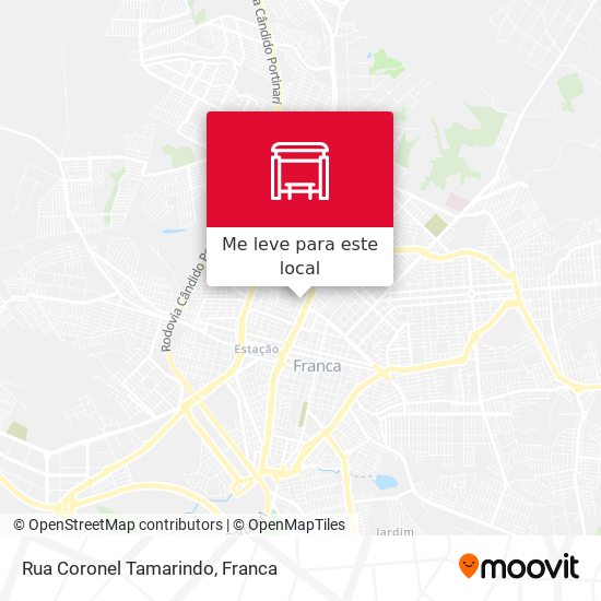 Rua Coronel Tamarindo mapa