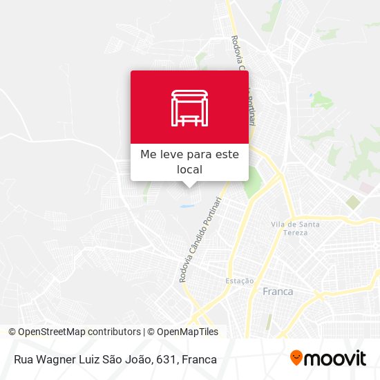 Rua Wagner Luiz São João, 631 mapa