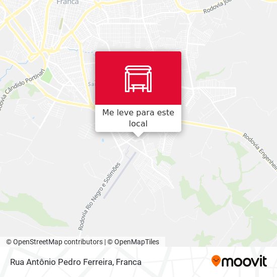 Rua Antônio Pedro Ferreira mapa