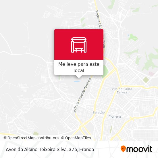 Avenida Alcíno Teixeira Silva, 375 mapa