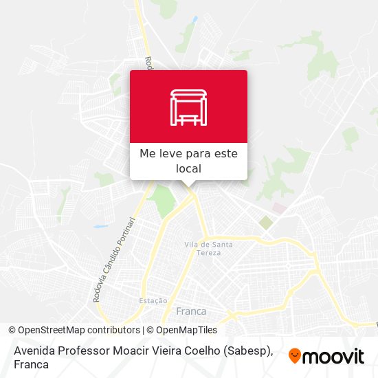 Avenida Professor Moacir Vieira Coelho (Sabesp) mapa