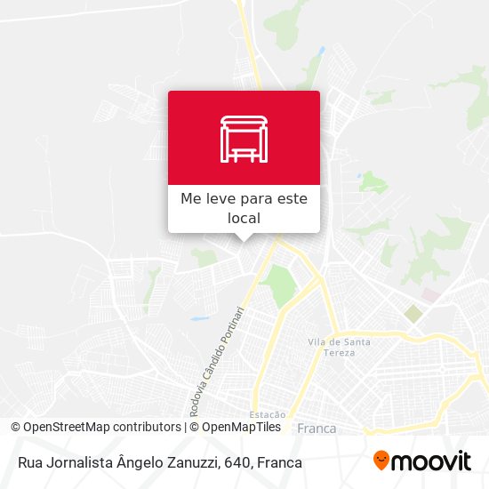 Rua Jornalista Ângelo Zanuzzi, 640 mapa