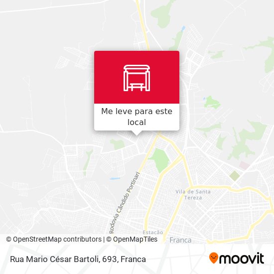 Rua Mario César Bartoli, 693 mapa