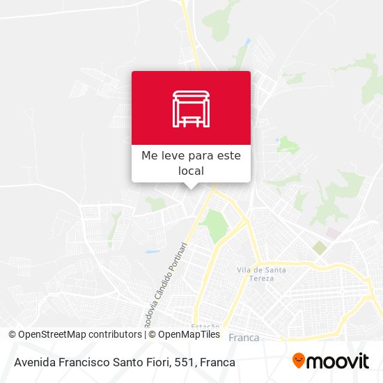 Avenida Francisco Santo Fiori, 551 mapa