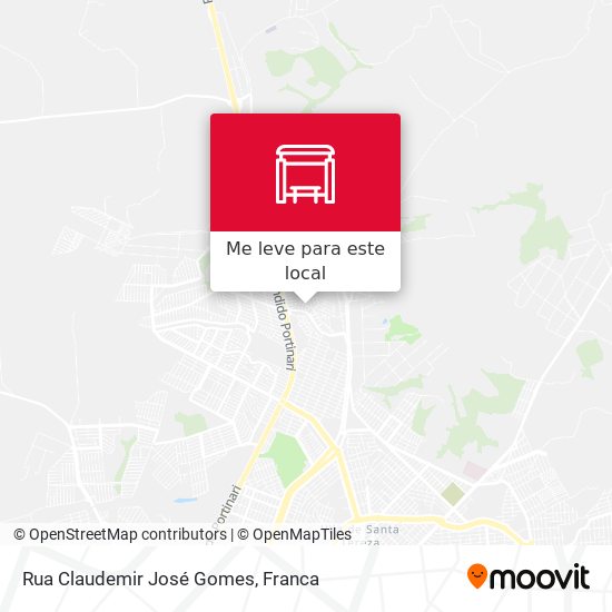 Rua Claudemir José Gomes mapa