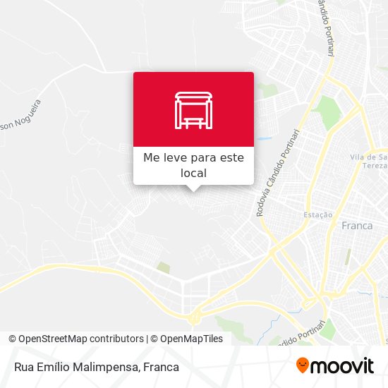 Rua Emílio Malimpensa mapa