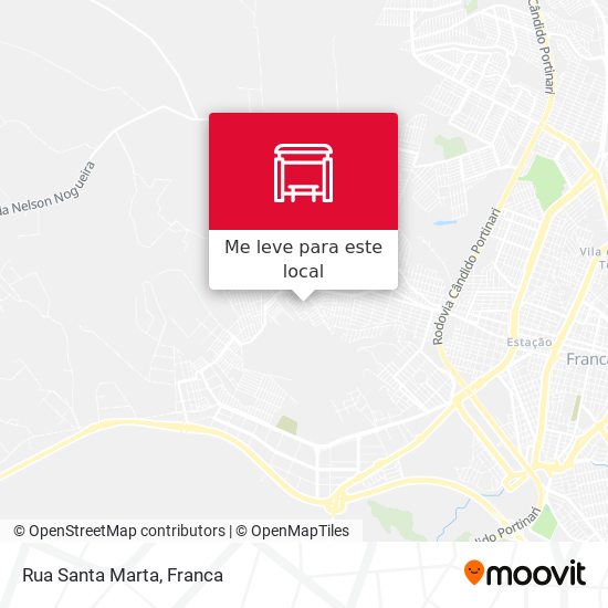 Rua Santa Marta mapa