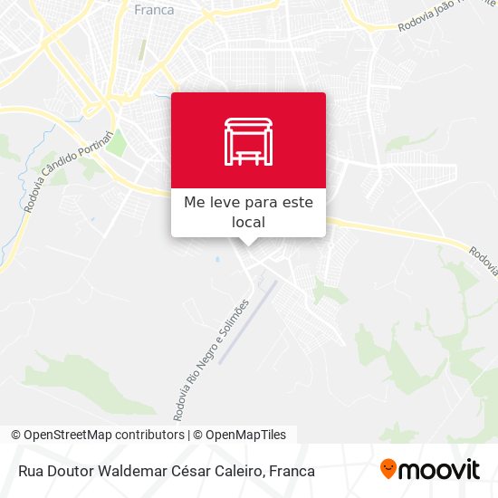 Rua Doutor Waldemar César Caleiro mapa