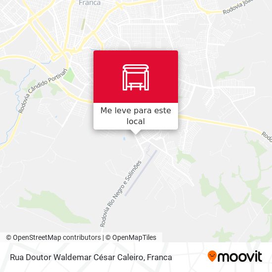 Rua Doutor Waldemar César Caleiro mapa