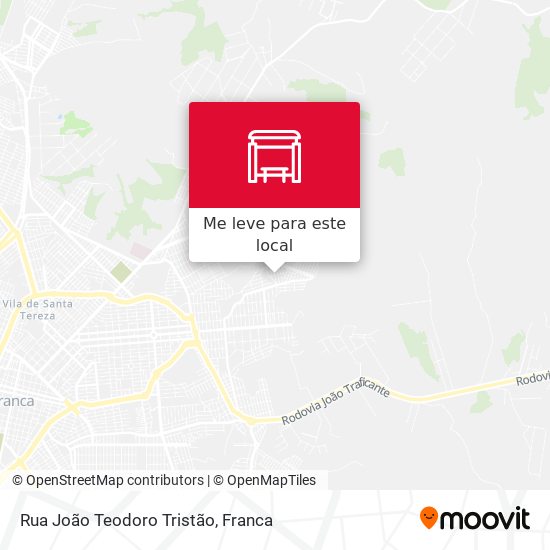 Rua João Teodoro Tristão mapa